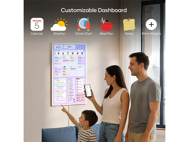 Cozyla 24" FHD Digital Calendar+ Tablet, Gen 2 - White - image 5