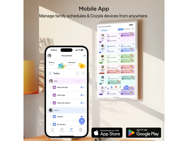 Cozyla 32" UHD4K Digital Calendar+ Tablet, Gen2 - White - image 4