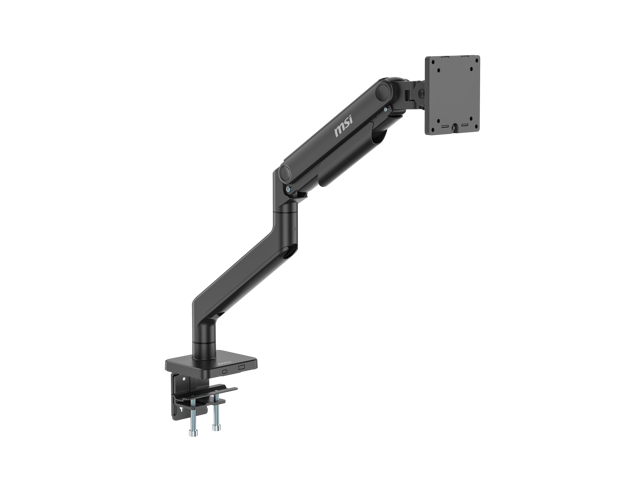 MSI MAG MT201 - Premium Heavy Duty Single Monitor Stand Arm, Supports 17-49' Screens and 44 lbs, VESA Compatible, Adjustable Spring Assisted...