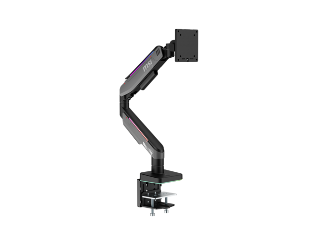 MSI MPG MT201R V2 - Premium RGB Single Monitor Stand Arm, Supports 17-49' Screens and 44 lbs, VESA Compatible, Adjustable Heavy Duty Gas Spring...