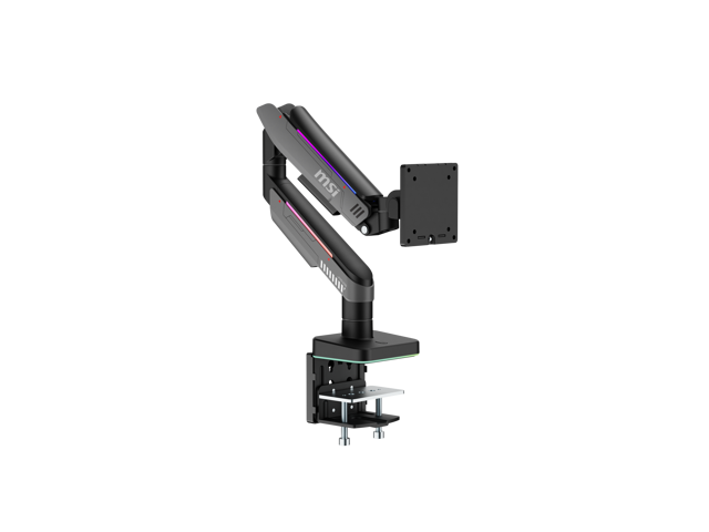 MSI MPG MT201R V2 - Premium RGB Single Monitor Stand Arm, Supports 17-49' Screens and 44 lbs, VESA Compatible, Adjustable Heavy Duty Gas Spring...
