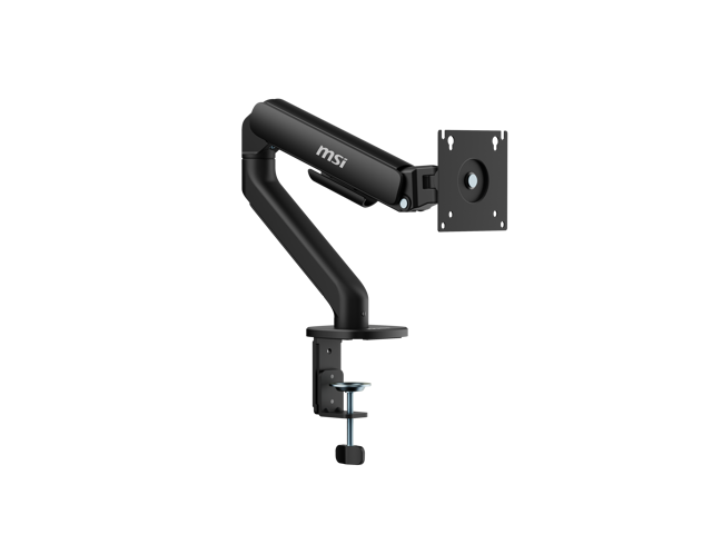 MSI MAG MT101G - Gas spring single Monitor Stand Arm, Supports 17-32' Screens and 22 lbs, VESA Compatible, Adjustable gas Spring Mount, Clamp &...