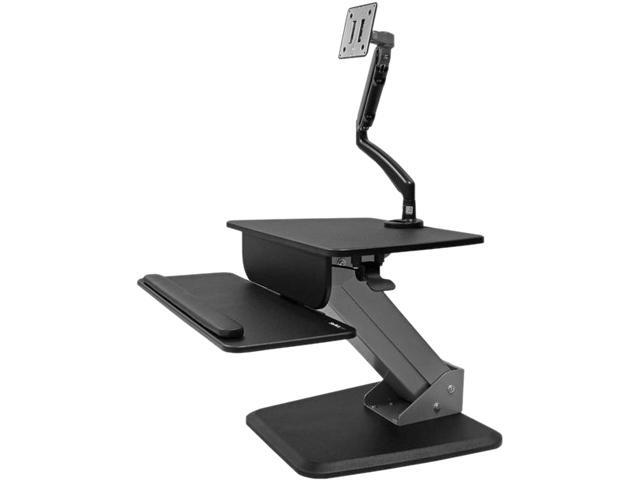 StarTech BNDSTSSLIM Sit-to-stand Workstation with full-motion Articulating Monitor Arm Maximum height adjustment 16.6' and 360 degree rotation