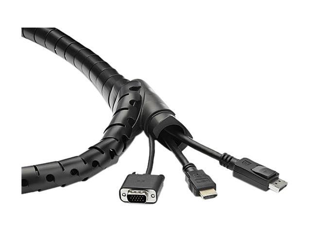StarTech. com CMSCOILED 1.5 m (4.9 ft.) Cable-Management Sleeve - Spiral - 25 mm (1 in.) Diameter