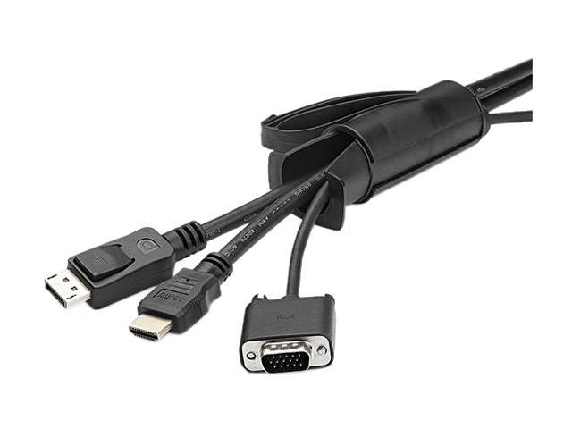 StarTech. com CMSCOILED4 2.5 m (8.2 ft.) Cable-Management Sleeve - Spiral - 45 mm (1.8 in.) Diameter