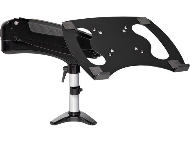 Desk Mount Laptop Arm, Full Motion Articulating Arm for Laptop or Single 34 inch Monitor, VESA Mount Laptop Tray Bracket, Ergonomic Adjustable.