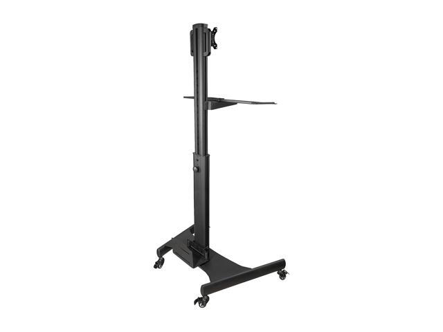 StarTech. com WKSTNCART Mobile Workstation Cart with Monitor Mount, CPU/PC Holder, Keyboard Tray