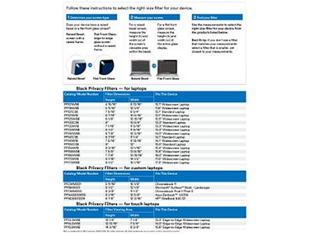 3M - Anti-Glare Privacy Filter for 14" Widescreen Laptop with COMPLY Attachment System, 16:9 Aspect Ratio - Clear - image 2
