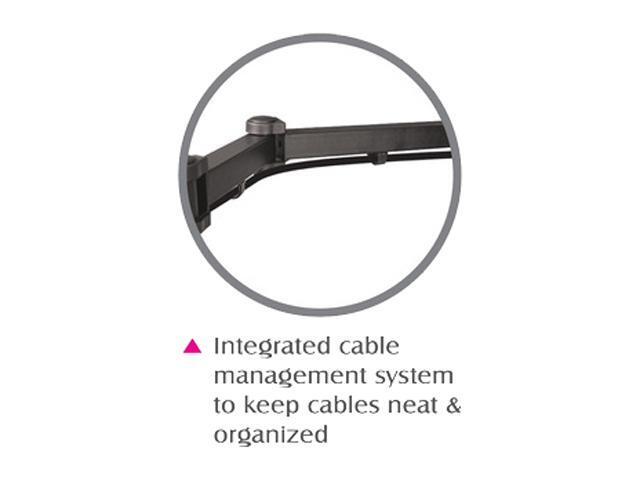 SIIG CE-MT0S12-S1 Articulating Quad Monitor Desk Mount - 13' to 27'
