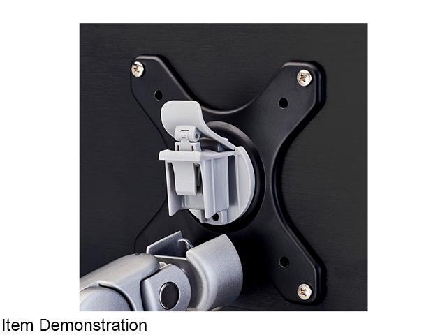 Atdec AWMS-2-D13-F-S Dual Dynamic Arm Monitor Mount with F-Clamp - Silver - image 2