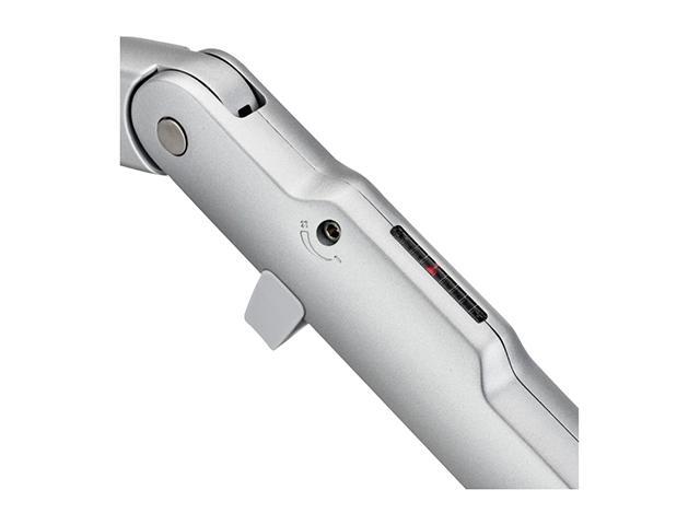 Atdec AWMS-2-D13-F-S Dual Dynamic Arm Monitor Mount with F-Clamp - Silver - image 3