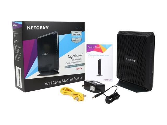 NETGEAR - Nighthawk AC1900 Router with DOCSIS 3.0 Cable Modem - Black - image 8
