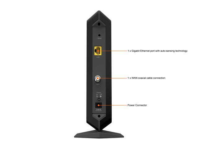 NETGEAR - Nighthawk DOCSIS 3.1 Cable Modem - Black - image 6