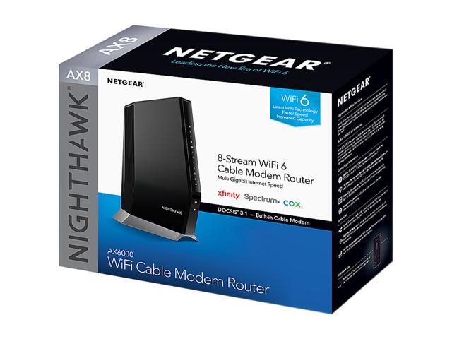 NETGEAR - Nighthawk AX6000 Wi-Fi 6 Router with DOCIS 3.1 Cable Modem - Black - image 7