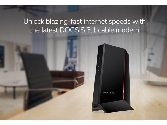 NETGEAR - Nighthawk Mid/High-Split 32 x 8 DOCSIS 3.1 Cable Modem - Black - image 5
