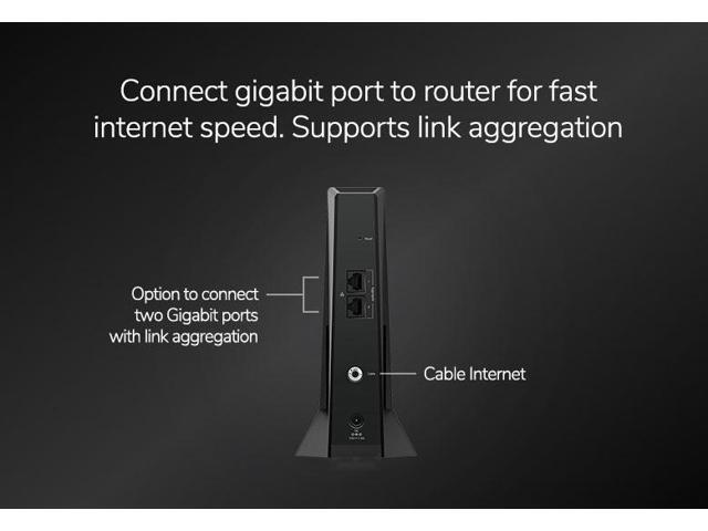 NETGEAR - Nighthawk Mid/High-Split 32 x 8 DOCSIS 3.1 Cable Modem - Black - image 8