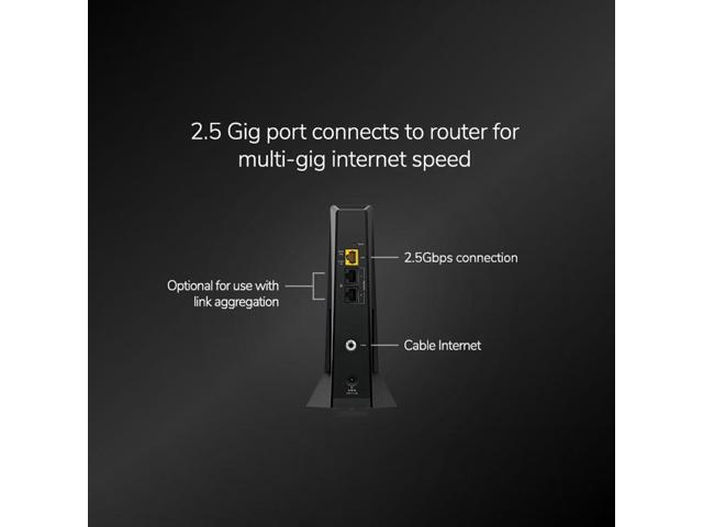 NETGEAR - Nighthawk Mid/High-Split DOCSIS 3.1 Cable Modem - Black - image 8