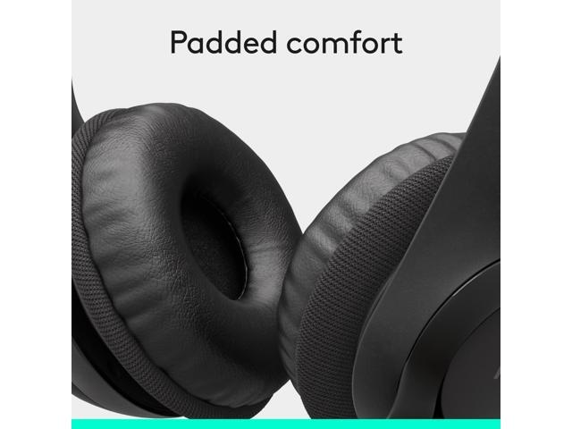 Logitech - H390 Wired USB-A On-Ear Stereo Headphones with Noise Canceling Microphone - Black - image 7