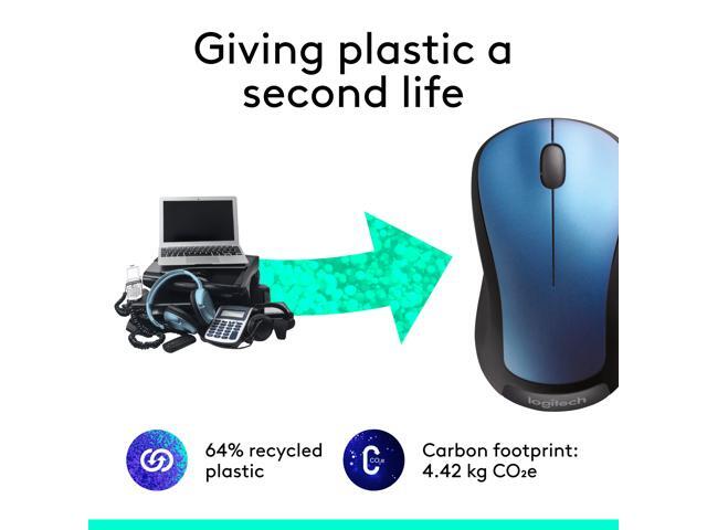 Logitech - M310 Wireless Optical Ambidextrous Mouse - Wireless - Peacock Blue - image 5