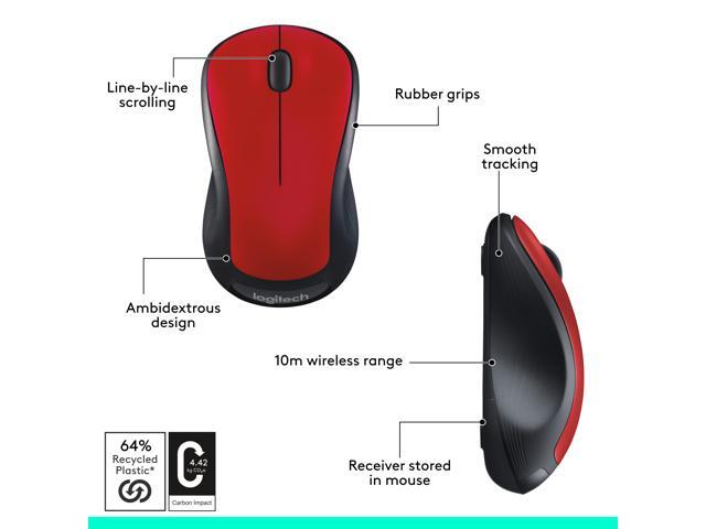 Logitech M310 Wireless Mouse (Glossy Red) - image 4