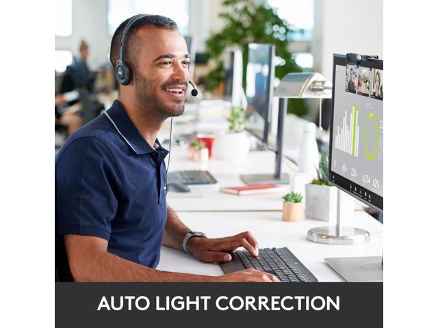 Logitech - C270 720 Webcam with Noise-Reducing Mics - Black - image 4