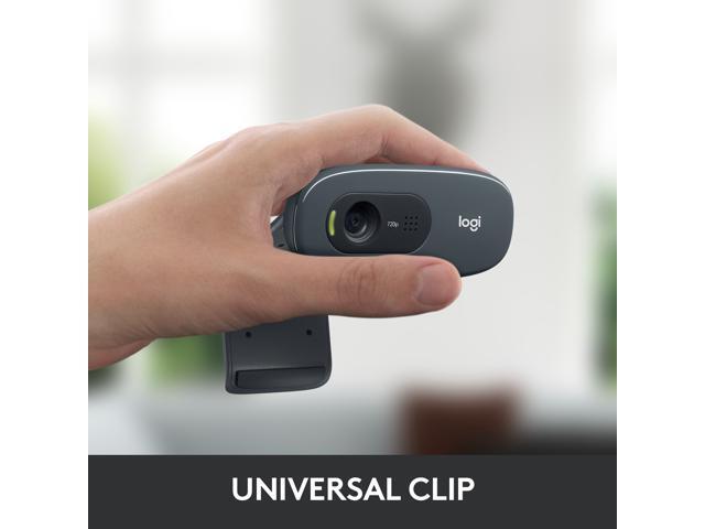 Logitech - C270 720 Webcam with Noise-Reducing Mics - Black - image 5