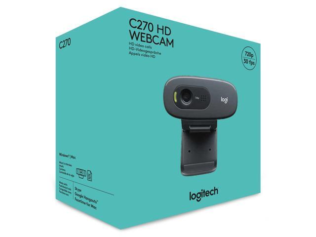 Logitech - C270 720 Webcam with Noise-Reducing Mics - Black - image 7