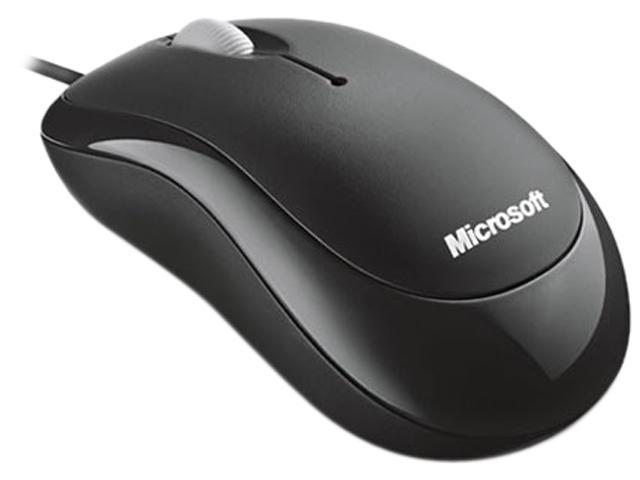 Microsoft Basic Optical Mouse P58-00063 Black Wired Optical Mouse
