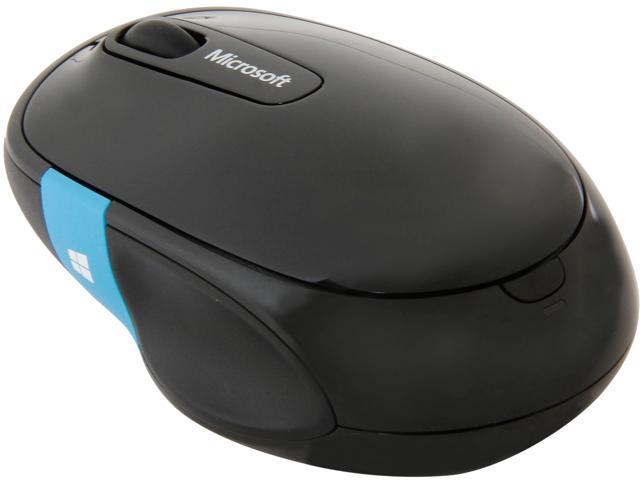 Microsoft Sculpt Comfort Mouse - Black. Comfortable design, Customizable Windows Touch Tab, 4-Way Scrolling, Bluetooth Mouse for PC/Laptop/Desktop.