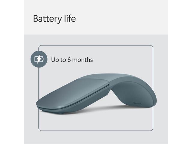 Microsoft - Surface Arc Bluetooth BlueTrack Ambidextrous Mouse for PC - Wireless - Ocean - image 3