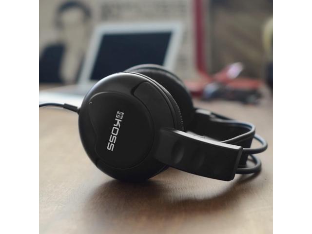 Koss UR20 Over-Ear Headphones, Flexible Sling Headband, Black