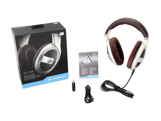 Sennheiser - HD 599 Wired Open Back Over-the-Ear Headphones HD 5 - Brown/Ivory/Matte Metallic - image 7