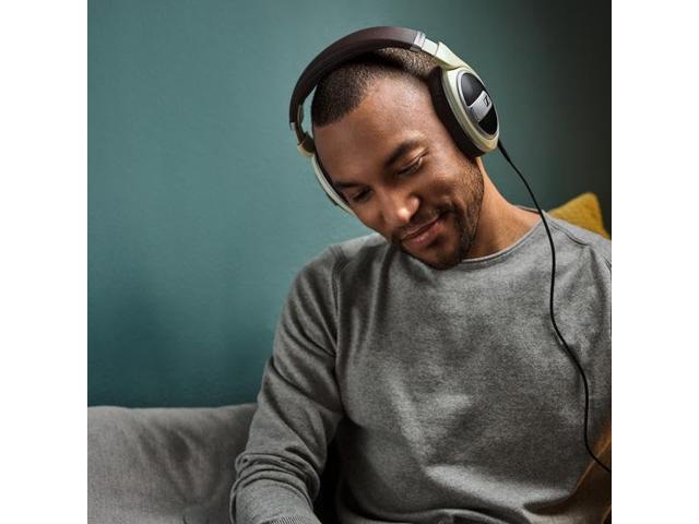 Sennheiser - HD 599 Wired Open Back Over-the-Ear Headphones HD 5 - Brown/Ivory/Matte Metallic - image 6