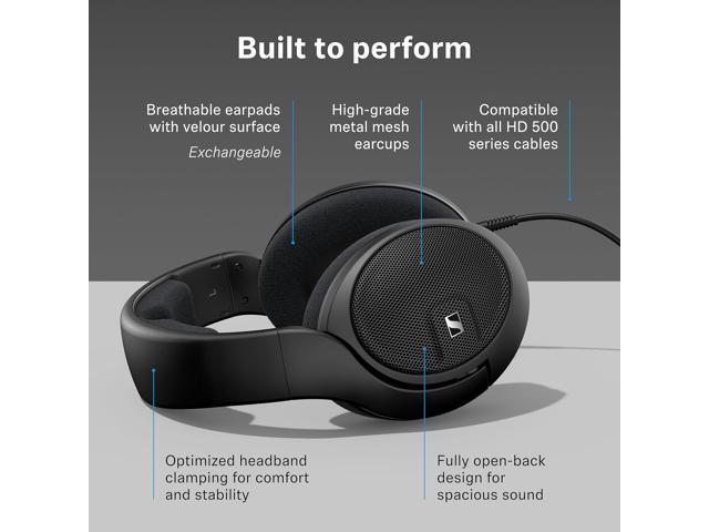 Sennheiser - HD 560S Wired Over-the-Ear Audiophile Headphones - Black - image 5