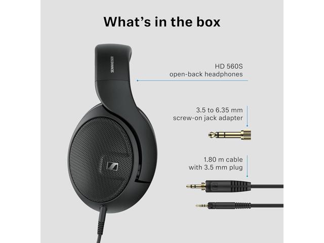 Sennheiser - HD 560S Wired Over-the-Ear Audiophile Headphones - Black - image 3