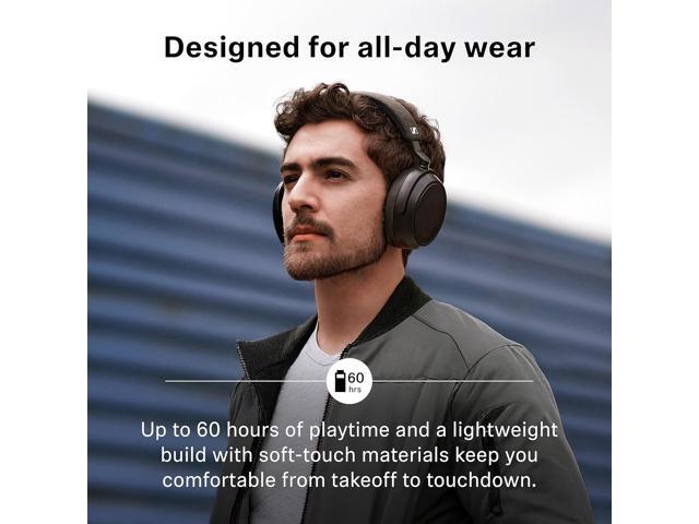 Sennheiser - MOMENTUM 4 Wireless Adaptive Noise-Canceling Over-The-Ear Headphones - White - image 8