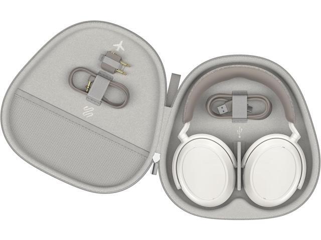 Sennheiser - MOMENTUM 4 Wireless Adaptive Noise-Canceling Over-The-Ear Headphones - White - image 4