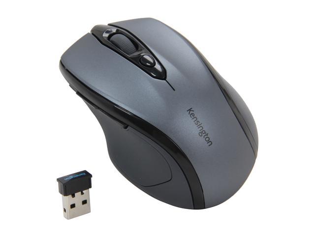 Kensington Pro Fit Mid-Size Mouse K72423AM Graphite Green RF Wireless Optical Mouse