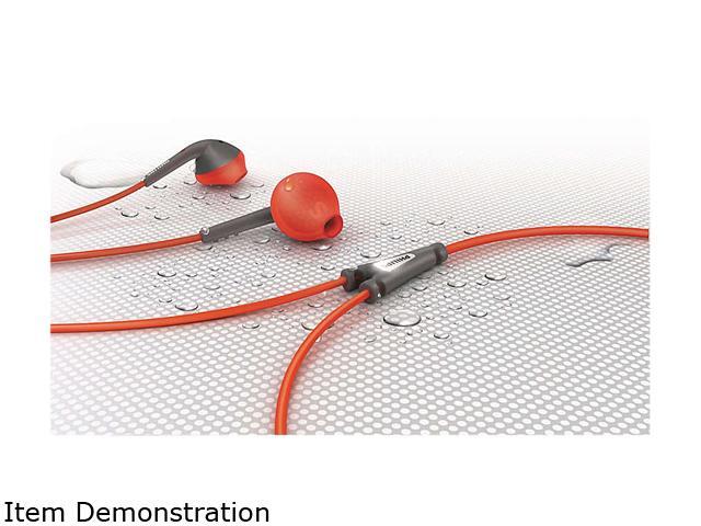 Philips ActionFit Sports in-ear headphones - Orange & Grey