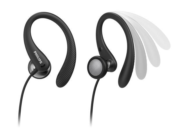 Philips A1105 in-Ear Wired Sports Headphones with Ear Hooks Sweat-Resistant TAA1105BK - image 2