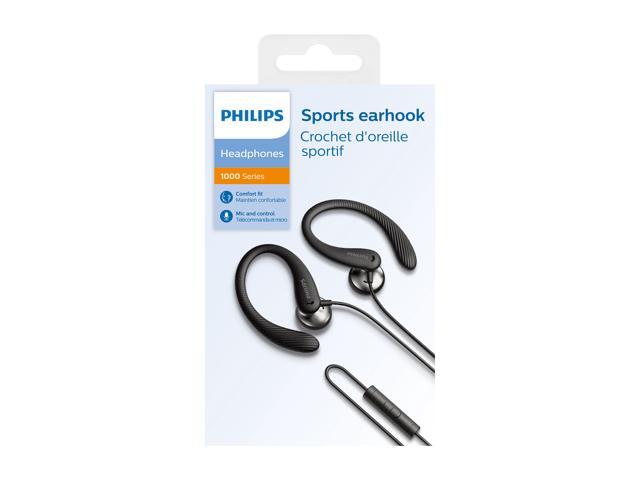 Philips A1105 in-Ear Wired Sports Headphones with Ear Hooks Sweat-Resistant TAA1105BK - image 6