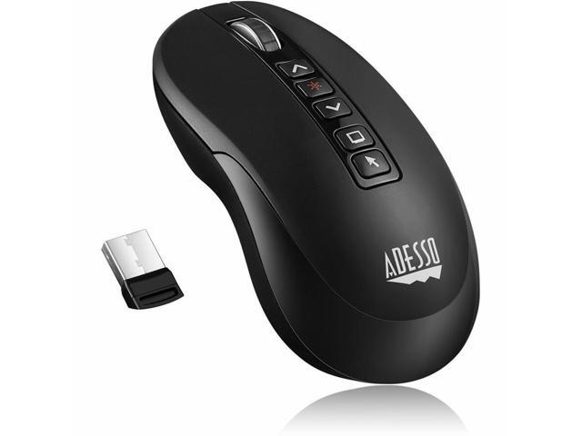 Adesso Air Mouse Wireless Multifunctional Desktop Presenter Mouse With Laser Pointer iMouse P40