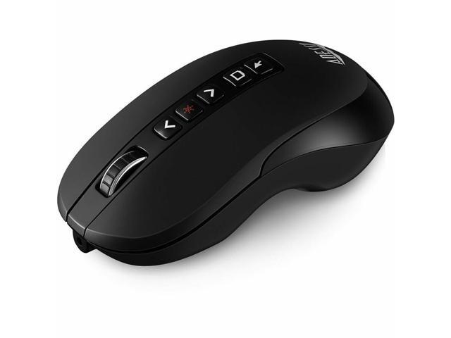 Adesso Air Mouse Wireless Multifunctional Desktop Presenter Mouse With Laser Pointer iMouse P40