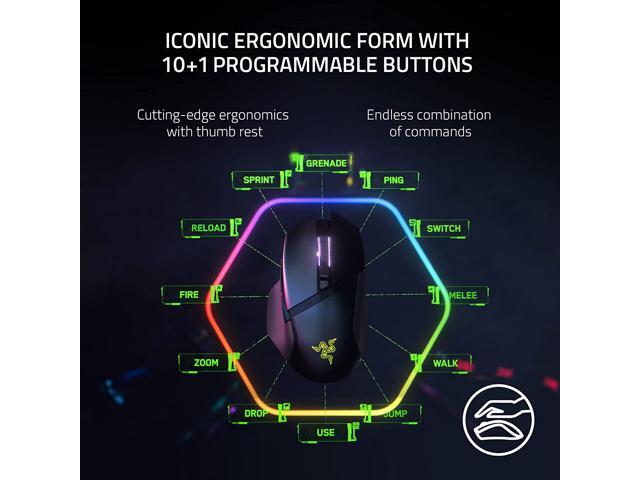 Razer - Basilisk V3 Pro Optical Gaming Mouse with HyperScroll Tilt Wheel - Wireless - Black - image 5