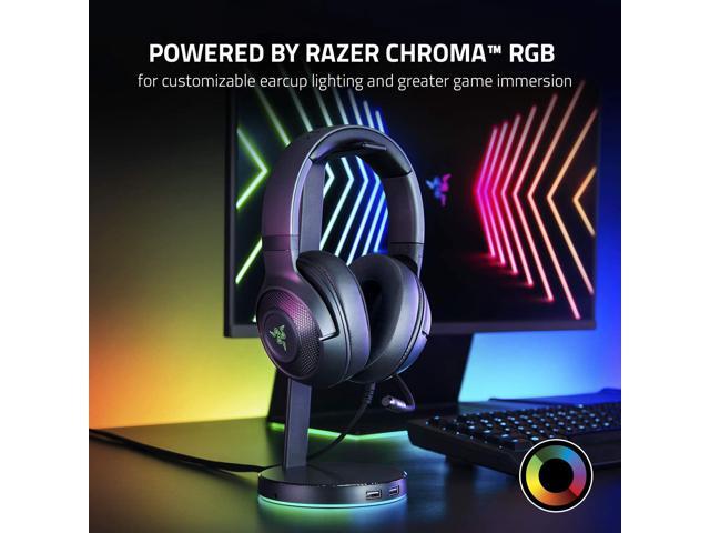 Razer - Kraken V3 X Wired Over-the-Ear Gaming Headset for PC, Mac, and Playstation 4 - Black - image 8