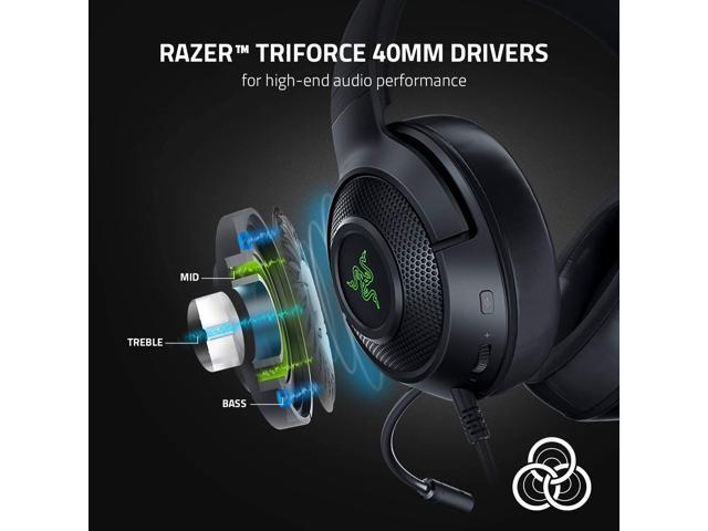 Razer - Kraken V3 X Wired Over-the-Ear Gaming Headset for PC, Mac, and Playstation 4 - Black - image 4