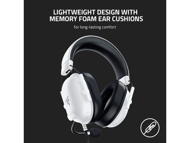 Razer - BlackShark V2 X Wired Over-the-Ear Gaming Headset for PC, PS5, PS4, Switch, Xbox X|S, and Xbox One - White - image 9