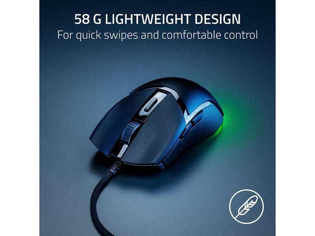 Razer - Cobra Lightweight Optical Gaming Mouse with Chroma RGB Lighting - Wired - Black - image 3