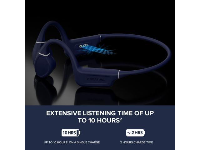 Creative Outlier Free Pro Wireless Bone Conduction Headphones with Bluetooth 5.3 and IPX8 Waterproof, Built-in 8GB Memory, Multipoint connectivity,...
