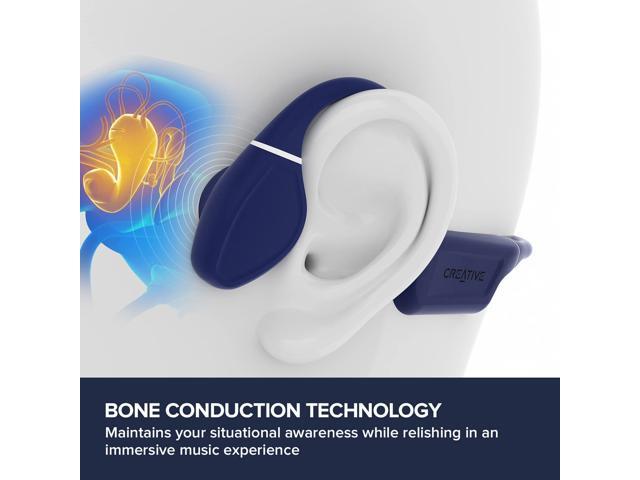 Creative Outlier Free Pro Wireless Bone Conduction Headphones with Bluetooth 5.3 and IPX8 Waterproof, Built-in 8GB Memory, Multipoint connectivity,...